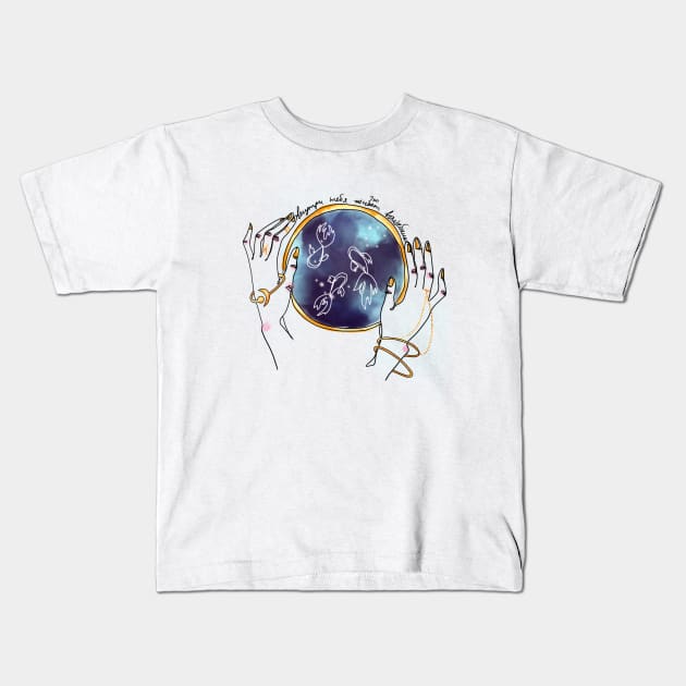 Pisces zodiac Kids T-Shirt by ArtInPi